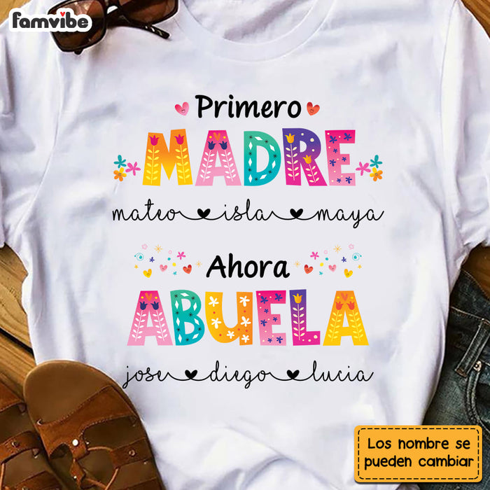 Personalized Abuela Spanish Colorful Flower Shirt - Hoodie - Sweatshirt 25126 1