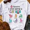 Personalized Reasons Love Being Cat Mom T Shirt MR193 30O53 1