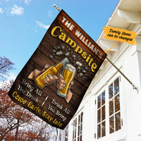 Personalized Camping  & Beer Garden Flag JN303 95O36 thumb 1