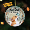 Personalized Forever In Our Hearts Corgi Dog Memorial Ornament OB222 73O36 1