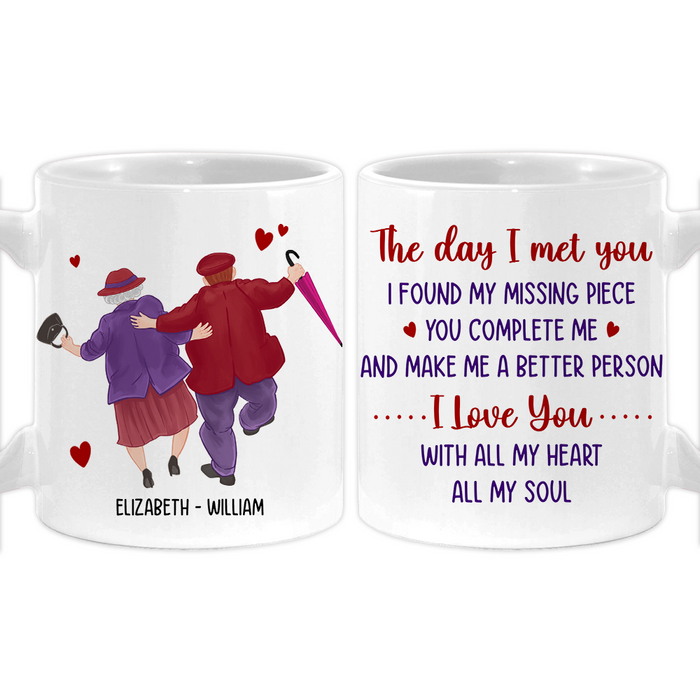 Personalized Couples Gift The Day I Met You Mug 31306 1