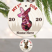 Personalized My First Duck And Doe Hunting Deer  Ornament OB62 73O53 thumb 1