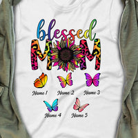 Personalized Mom Grandma Blessed T Shirt MY39 30O34 thumb 1