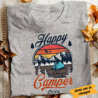 Personalized Camping Happy Camper  T Shirt JN171 87O34 thumb 1