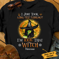 Personalized Witch Halloween 100% T Shirt AG171 81O34 thumb 1