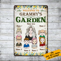 Personalized Mom Grandma Garden Metal Sign JN301 26O36 thumb 1