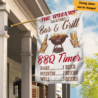 Personalized Backyard Bar And Grill Gardening Flag AG111 85O53 thumb 1