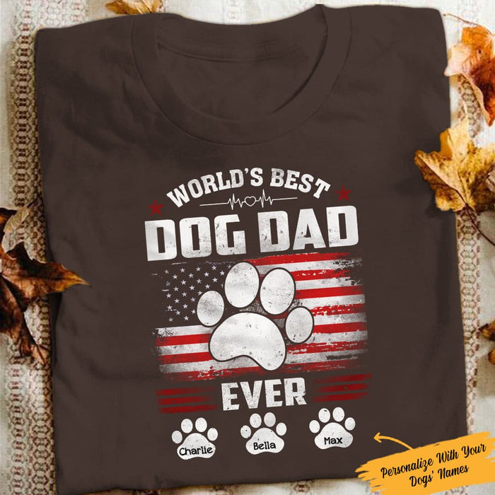 Personalized Dog Dad T Shirt MY222 67O57 - Famvibe