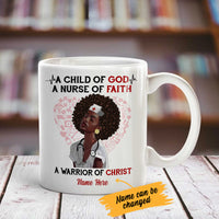 Personalized BWA Nurse A Child Of God Mug AG281 95O53 thumb 1