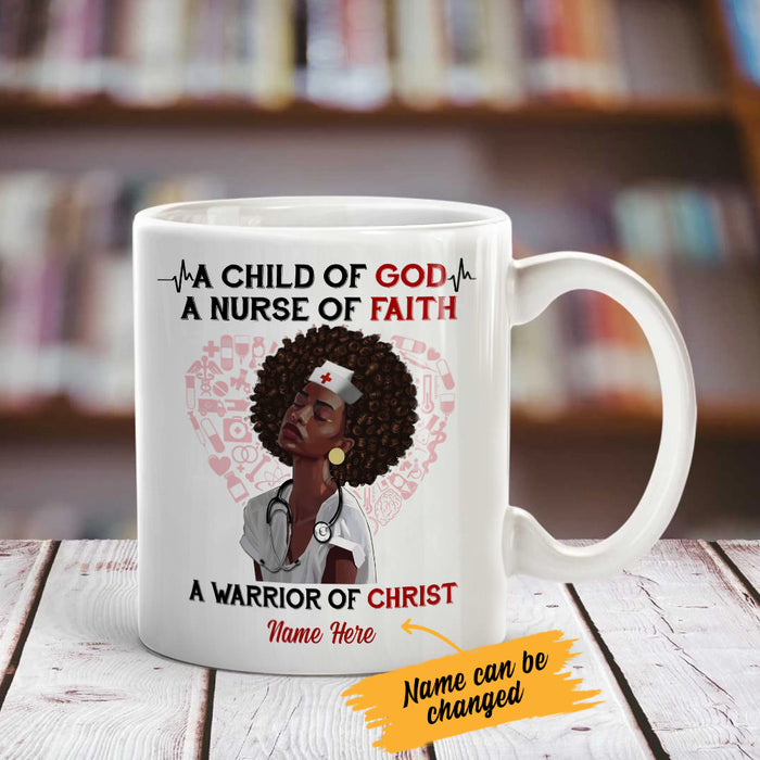 Personalized BWA Nurse A Child Of God Mug AG281 95O53 1