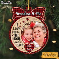 Personalized Gift For Grandma Nana And Me Upload Photo Ornament 29850 thumb 1
