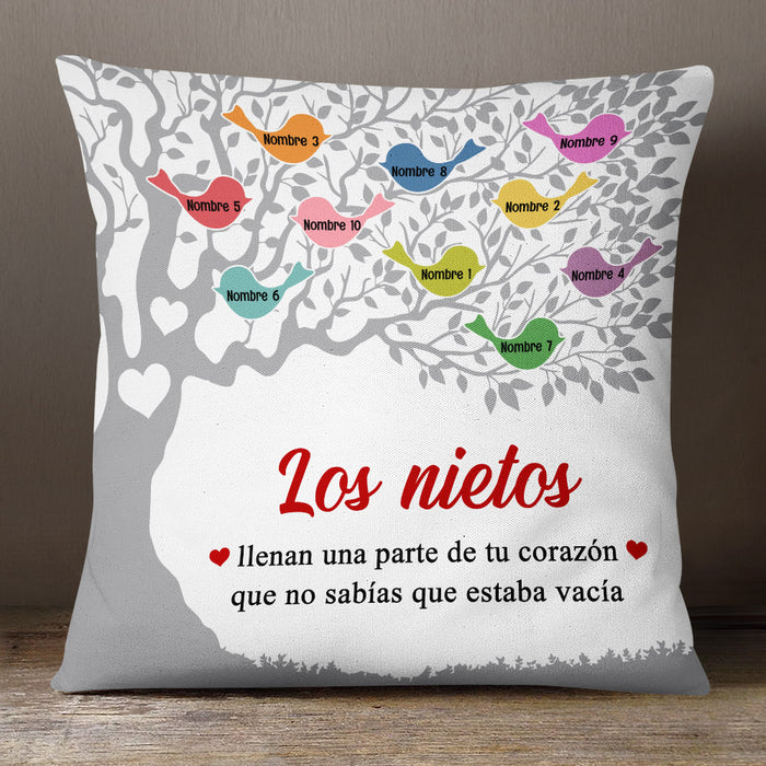 Personalized Spanish Mamá Abuela Family Tree Mom Grandma Pillow AP72 65O53 (Insert Included) 1