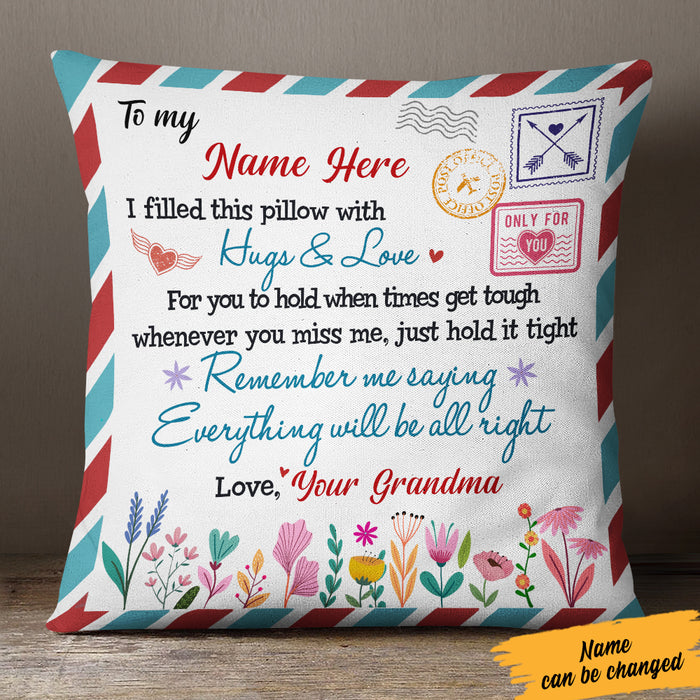 Personalized Love Grandma Pillow FB32 67O57 (Insert Included) 1