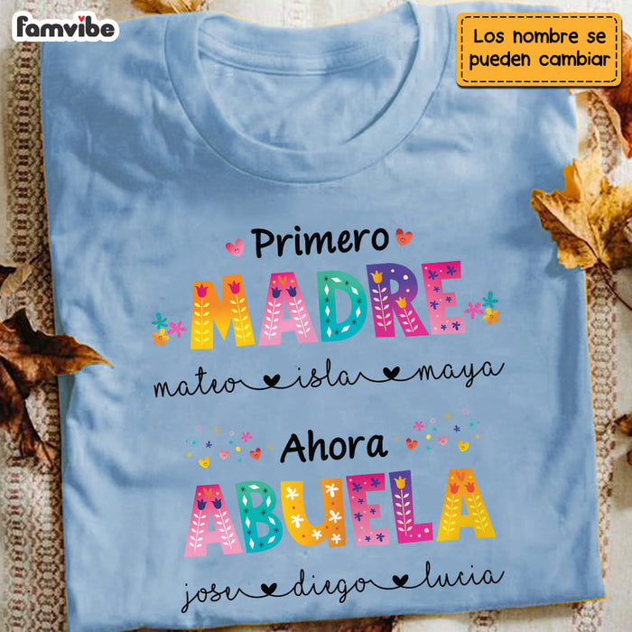 Personalized Abuela Spanish Colorful Flower Shirt - Hoodie - Sweatshirt 25126 1