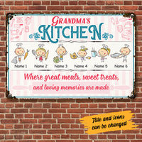 Personalized Kitchen Mom Grandma Metal Sign JL103 26O53 thumb 1