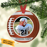 Personalized Sport Baseball Softball Volleyball Basketball  Circle Ornament NB194 87O53 thumb 1