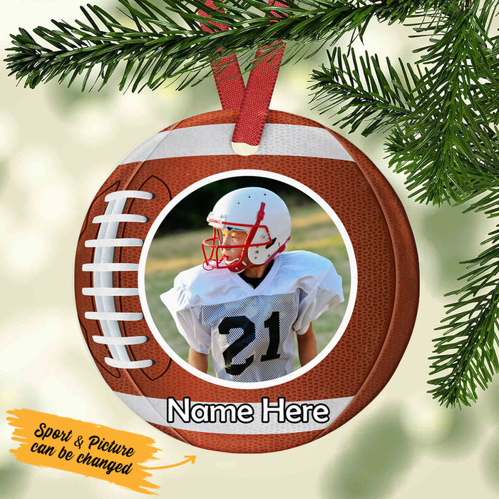 Personalized Sport Baseball Softball Volleyball Basketball  Circle Ornament NB194 87O53 1