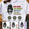 Personalized Dog Mom Bad Influence T Shirt AP54 95O53 1