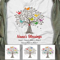 Personalized Grandma Blessing Tree T Shirt MR112 73O53 thumb 1