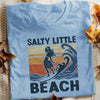 Surfing Salty Little Beach White T Shirt JN132 85O53 thumb 1