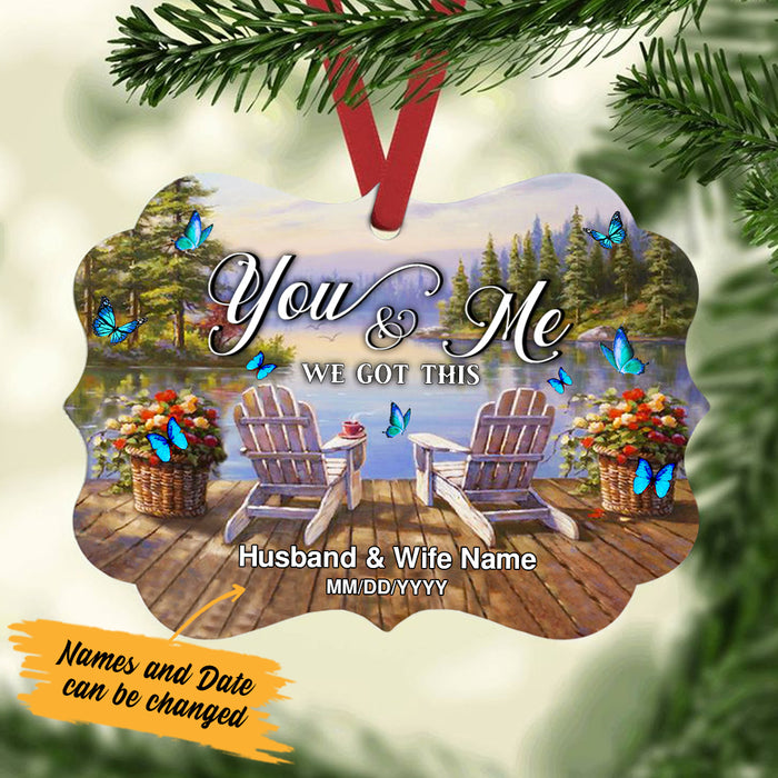 Personalized We Got This Butterfly Couple Benelux Ornament NB134 30O57 1