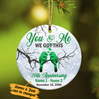 Personalized You And Me Wedding Anniversary Couple  Ornament SB232 65O34 thumb 1