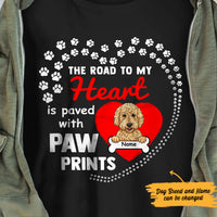 Personalized Dog Mom Road To My Heart T Shirt MR112 95O47 thumb 1