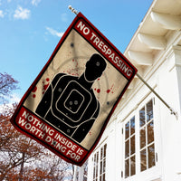 No Trespassing Halloween Flag AG193 85O47 thumb 1