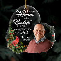Personalized Memorial Gift I Know Heaven Is A Beautiful Place Ornament 30188 thumb 1