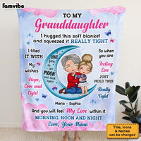 Personalized Gift For Granddaughter Hug This Blanket 29873 thumb 1