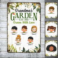Personalized Grandma Garden Metal Sign JN292 95O53 thumb 1