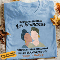 Personalized Side By Side Friends Amigas Spanish T Shirt AP143 30O58 thumb 1