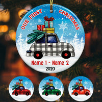 Personalized Bug Car Our First Christmas  Ornament OB141 67O53 thumb 1