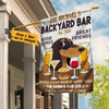 Personalized Happy Hour Dachshund Dog Backyard Bar Flag AG191 28O36 1