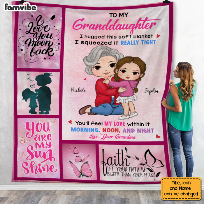 Personalized Gift For Granddaughter Hug This Blanket 31148 1