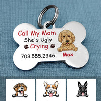 Personalized Dog Mom Dog Lost Bone Pet Tag OB276 81O34 thumb 1