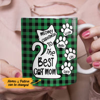 Personalized Best Cat Mom Christmas Mug OB193 85O53 thumb 1