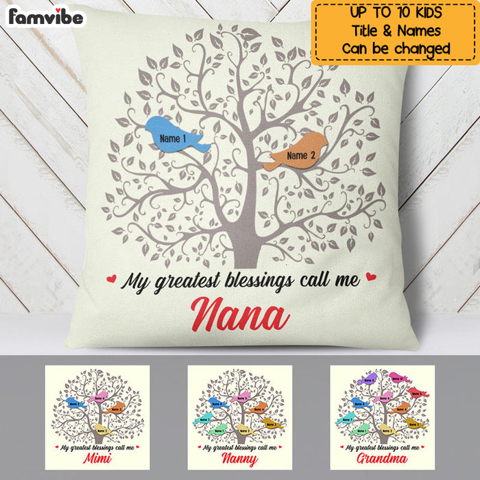 Personalized Grandma Tree Pillow SB251 65O36 1