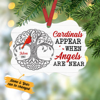 Personalized Angels Are Near Memorial Benelux Ornament SB234 30O34 thumb 1