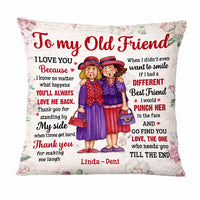 Personalized Thank You For All To My Friend Vintage Floral Pillow OB252 58O47 thumb 1