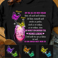 Personalized Butterflies Memorial Mom Dad Denkmal German T Shirt AP136 30O47 thumb 1