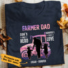 Personalized Farmer Dad Son and Daughter's Hero Tractor T Shirt JL282 28O47 1