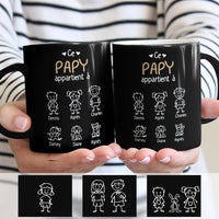 Personalized Papy Mamie French Grandma Grandpa Belongs Mug AP913 30O57 thumb 1