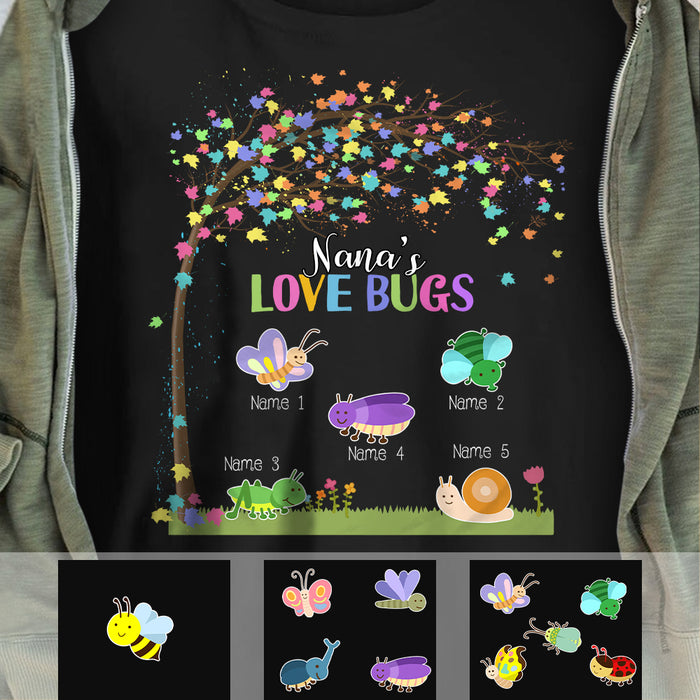 Personalized Bugs Kids Mom Grandma T Shirt MR262 65O57 1