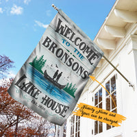 Personalized Lake Garden Flag JN301 85O60 thumb 1