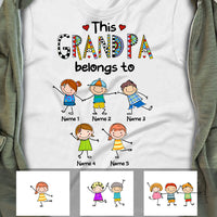 Personalized Grandpa Belongs To T Shirt FB223 81O34 thumb 1