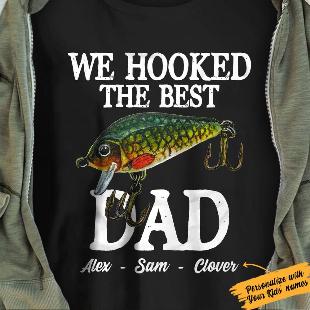Personalized Dad Fishing  T Shirt MY151 95O36