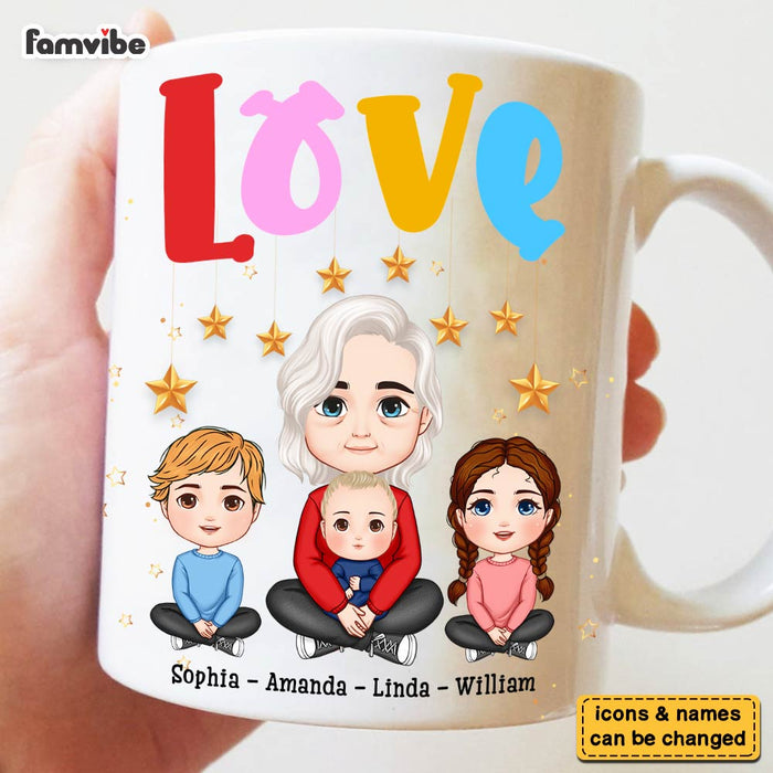 Personalized Gift For Grandma Love Grandkids Mug 30487 1
