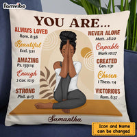 Personalized Daughter Yoga Girl You Are Beautiful Pillow DB292 58O47 thumb 1