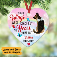 Personalized Your Wings Were Ready Dog Memorial  Ornament OB261 29O47 thumb 1